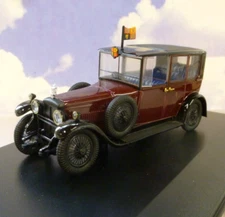 OXFORD DIECAST 1/43 1928 DAIMLER BROUGHAM HM KING GEORGE ROYAL CAR MAROON RD001