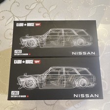 Kaido House x Mini GT 1:64 1971 Datsun 510 Wagon Black Diecast outside seal
