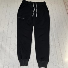 Figs Women  s XS Scrub Pant Black Joggers Technical Collection EUC