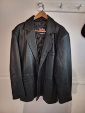 Men's USA Leather Sport Jacket Blazer
