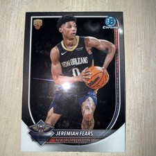 2025-26 Bowman Basketball Chrome Jeremiah Fears #BCV-7 (RC) Pelicans New NM NBA