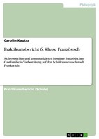 Praktikumsbericht 6. Klasse FranzöSisch (Buch)