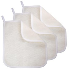 Exfoliating Washcloth 3 Pack , Shower Cloth for Body and Face Exfoliator Scr...