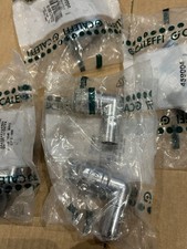 15mm x 10mm Pushfit Radiator Valve Chrome Reducing Elbow 5 PAIRS