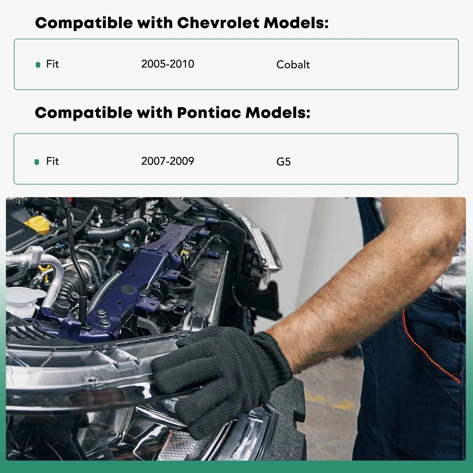 Barra de amarre de soporte de radiador superior para Chevrolet Cobalt 2005-2010 Pontiac G5 acero Foto 2 de 4