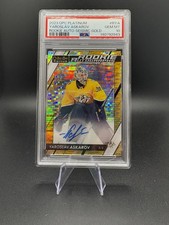 Yaroslav Askarov OPCP Seismic Gold Rookie Auto /25 PSA 10 Predators SJ Sharks
