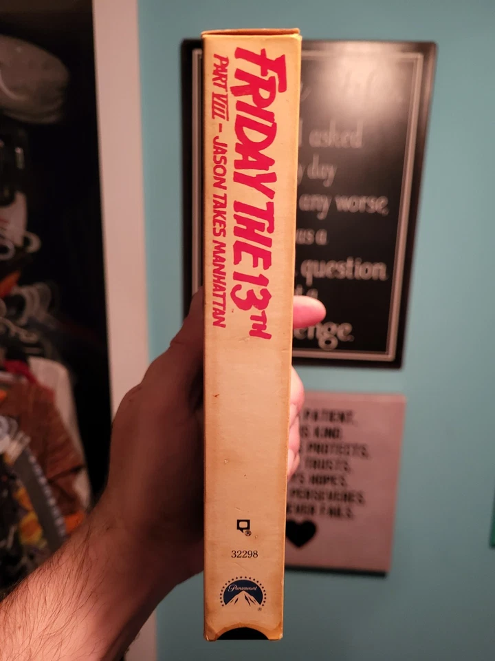 Friday The 13th Part 8 VIII: Jason Takes Manhattan VHS (1989) Original Release   - Image 3 of 4