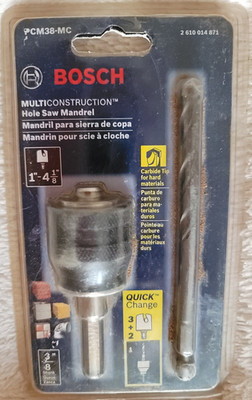 Bosch PCM38-MC Hole Saw Mandrel MultiConstruction Quick Change