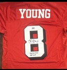 Steve Young San Francisco 49ers Original Autographed Football Jersey #8 Red — photo 4