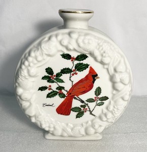 Vtg 1970S Empty Old Rip Van Winkle CardinalDecanter Porcelain, no Cork Stopper