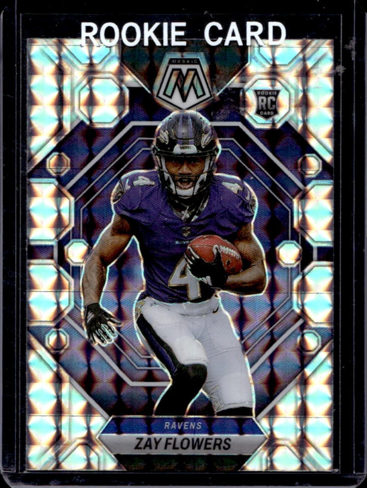 2023 Mosaic Zay Flowers RC Rookie #380 Ravens