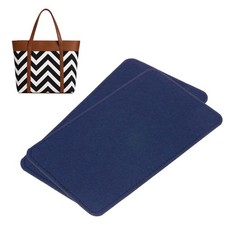 2pcs Felt Bag Base Shaper Handbag 8.66x5.12'' 3mm Thick, Dark Blue