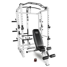 Folding Power Cage Rack & Bench Home Gym MARCY SM-4231 With FREE 60kg Weight Set