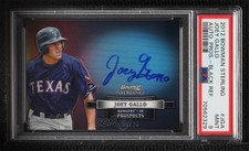 2012 Bowman Sterling Prospect Black Refractor 4/25 Joey Gallo PSA 9 Auto ws9