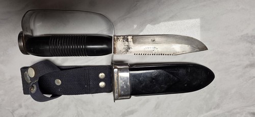 Vintage 1960's U.S. Divers Knife "Vulcan" w/ Original Scabbard