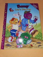 Vintage 2001 Barney Lets Discover Coloring Activity Book Lyrick Publishing Kids