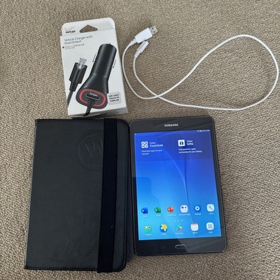 Samsung Galaxy Tab A SM-T350 16GB 8in Titanium + Case Bundle 