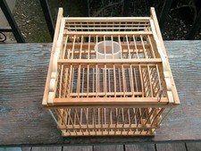 Live Catching Bird Trap Made of Wood