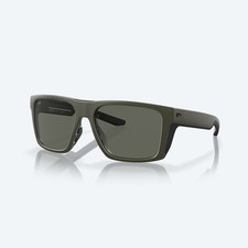 COSTA Lido 580G Sunglasses - matte olive - Gray