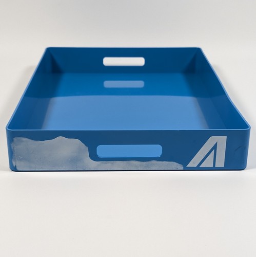 Vintage Alitalia Plastic Tray Blue In-Flight Used 1992 - Vassoio Alitalia - Picture 5 of 16