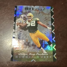 1996 Donruss Reggie White Green Bay Packers Hit List Serial #9732/10000