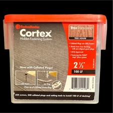 FastenMaster Cortex 2.5" Tree House Torx   Ttap 100LF 224 Screws 240 Plugs