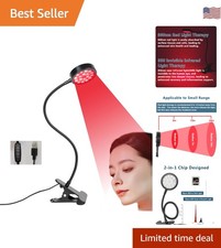 Compact USB-Powered Red Light Therapy Lamp with Timed Auto-Shutoff  Flex Neck