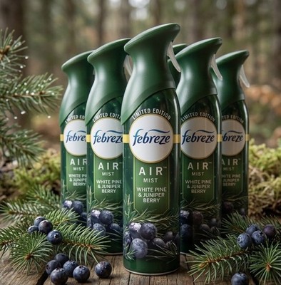 Febreze Air Limited Edition White Pine & Juniper Berry Air Freshener Lot Of 5