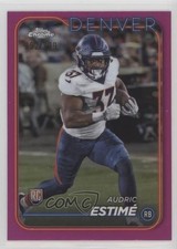 2024 Topps Chrome Rookies Magenta Refractor /399 Audric Estime Estimé #222 1fa4