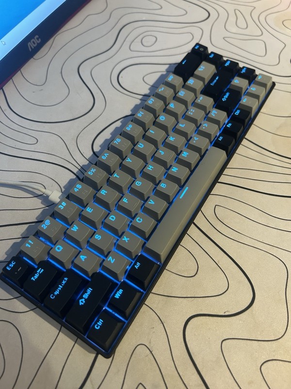 MageGee Mechanical Gaming Keyboard 60% RGB, Type C, Red Switches