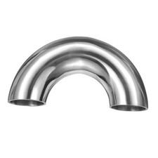 180 Degree Sanitary Extended Pipe, 1 OD 304 S...