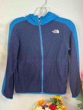 THE NORTH FACE Glacier Two Tone Blue Full Zip Hoodie in Youth M