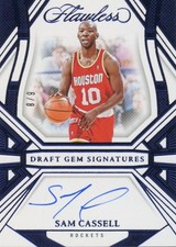 Sam Cassell 2023-24 Flawless Blue Auto Autograph Houston Rockets 6/8
