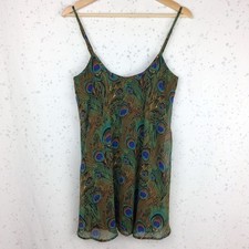 Show Me Your Mumu Dress Peacock Bella Mini Dress Size M Green Sleeveless