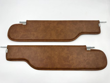 Saddle Brown Tan Sunvisor Set For 1968 - 1972 Pontiac Gto Lemans Convertible