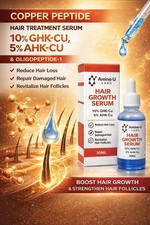Copper Peptide 10 GHK-CU, 5 AHK-CU with Oligopeptide-1 Hair Treatment Serum