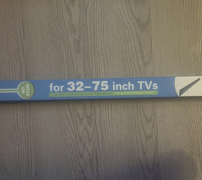 AENTGIU No Stud TV Wall Mount 32-75'' 600x400mm Blue Holds 150lbs Drywall