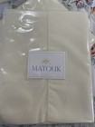 Matouk India New 2pc Standard Cases 350TC Long Staple Percale Ivory Hemstitch