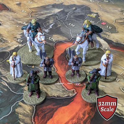 Legends of Andor 3 32mm Brettspielfigur inspiriert inoffizielle Figuren