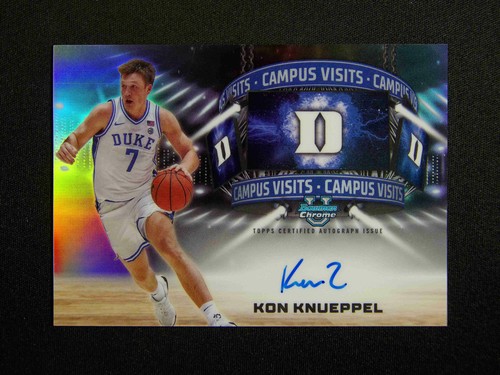 2024-25 Topps Bowman Chrome University Kon Knueppel Campus Visit Auto Refractor