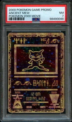 2000 Pokemon TCG Game 2000 Movie PROMO Card Ancient Mew Graded PSA 7 NM