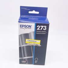 Epson 273 Black Ink Cartridge T273020 New   Claria Premium Ink - Exp 1/26