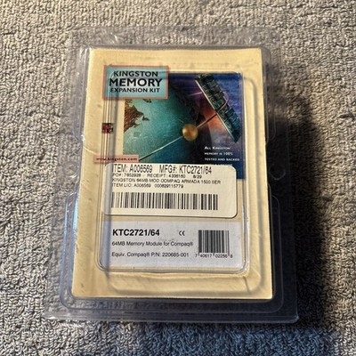 Kingston 64MB Memory Module KTC2721/64 Compaq Armada 1500 Series RAM New Sealed