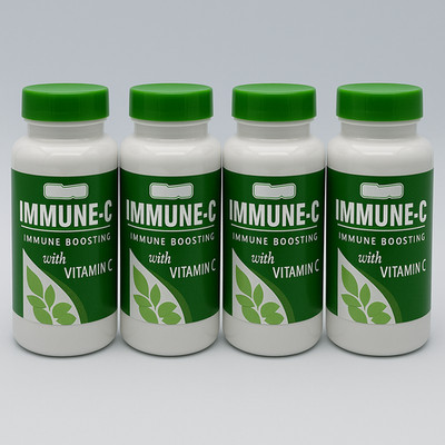 4xAllnue IMMUNE C booster w/ vitamin C&D vitaminas ayuda sistema immune vitamina