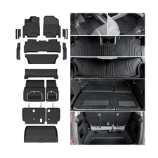 Floor Mats Set for 2018-2026 Honda Odyssey, All Weather TPE Backrest Mat Trun...