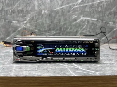 JUNK ALPINE MDA-7755J 1DIN MD Tuner Head unit Car Audio Equalizer JDM