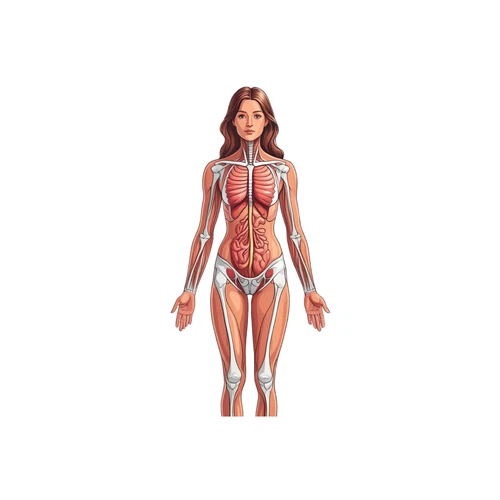 Human Anatomy Self Adhesive Wall Sticker Muscular Organs Skin Body Decal