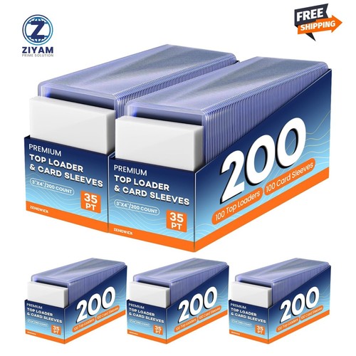 1000 Kartenhüllen Toploader für Karten, 3"X4" Baseball Kartenschutz Toploader - Bild 1 von 7