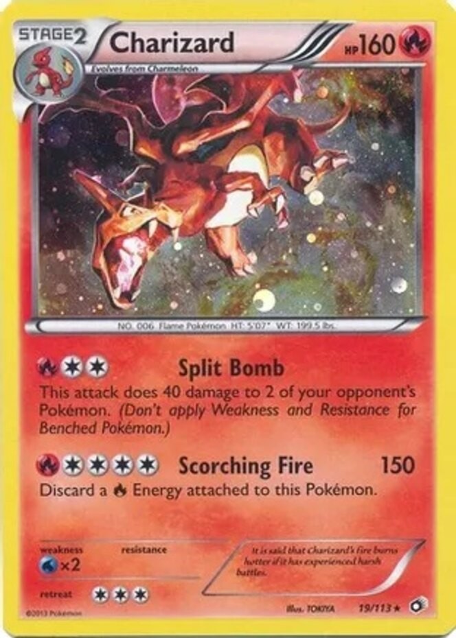 Lightly Played Charizard - 19/113 - Cosmos Holo Mega Charizard Collection Exclus