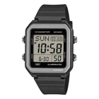 CASIO W-221H-1AJF Digital Watch Black Resin Alarm Chronograph Water Resist Timer